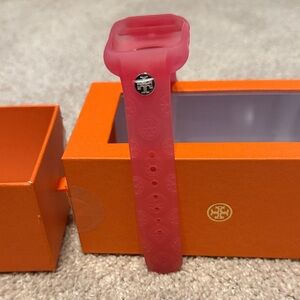 Tory Burch Pink Silicone Strap